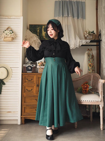 Forest Wardrobe - Forest basket - Classic Elegant Lolita SK Spring Autumn Versatile Skirt