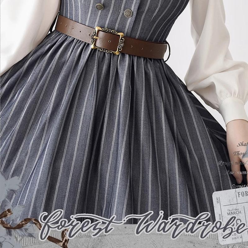 Forest Wardrobe - Little Manor - Classical Lolita JSK Dress & Long Sleeve Blouse