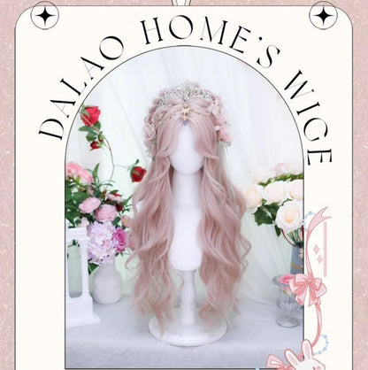 Dalao Home - Di - Daily Lolita Wig Long Curly Hair Figure-eight Bangs