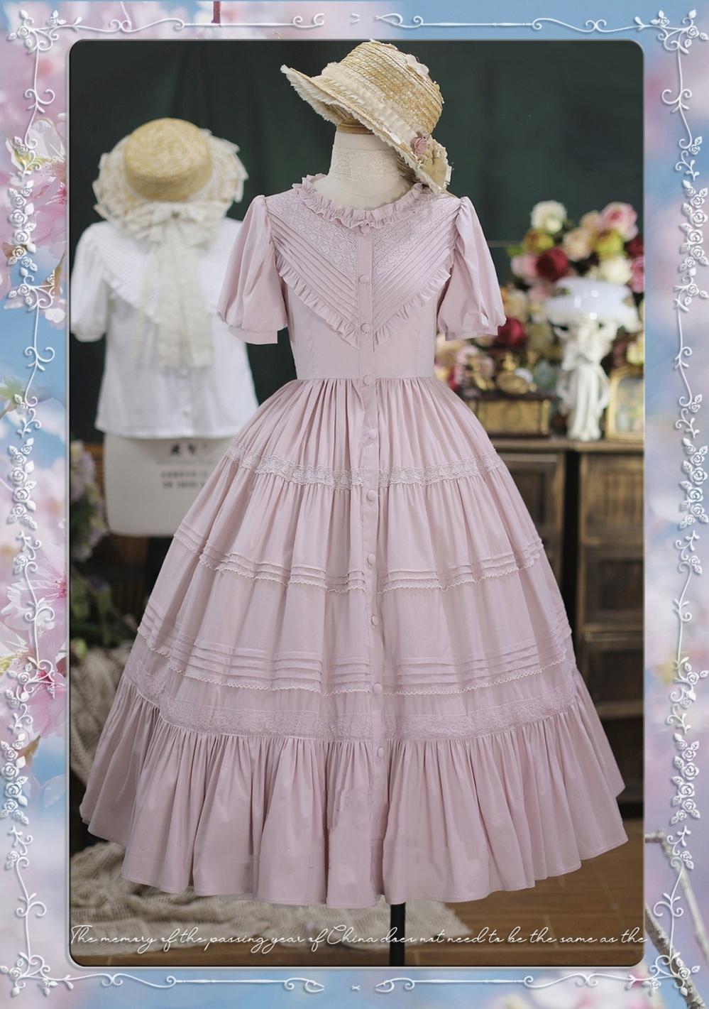 Tiny garden - Elegant Lolita Short Sleeve OP Multicolors