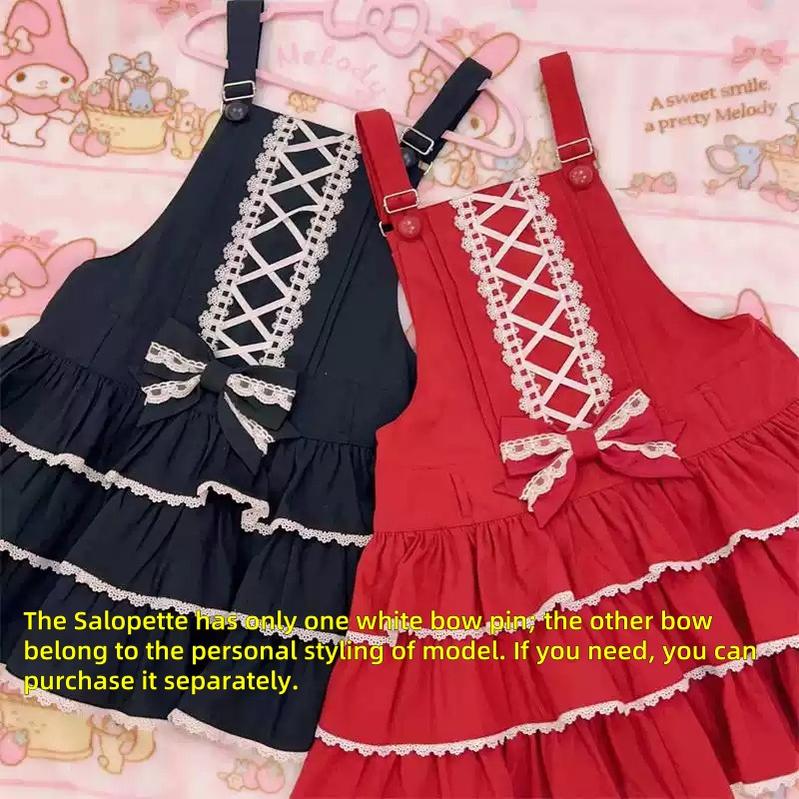To Alice - Old School Lolita Salopette Suit Tiered Dress