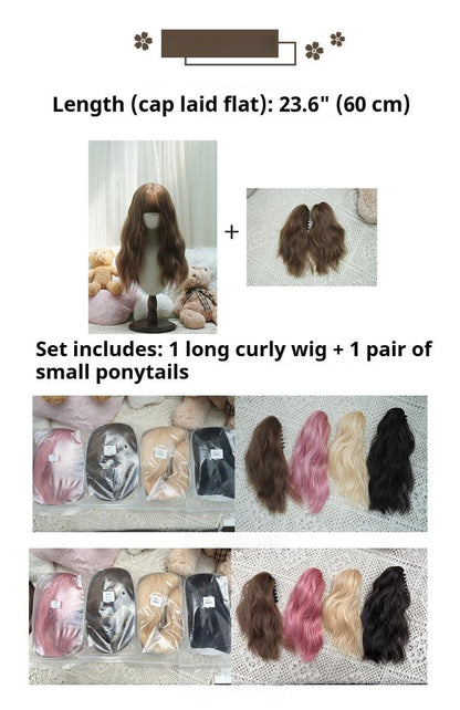 Imperial Tea - Sweet Lolita Long Wigs, Detachable Ponytail