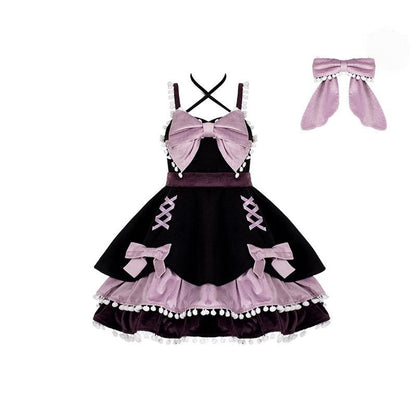 With PUJI - Confession Function - Wool Kawaii Lolita JSK Dress Suit