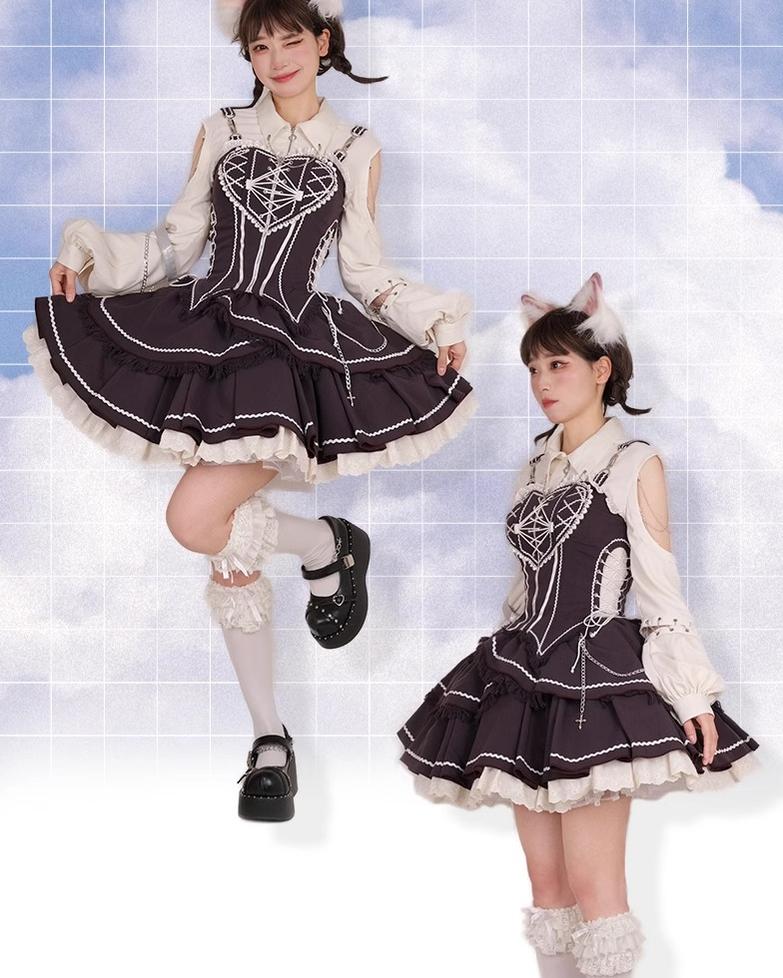 OCELOT - Love Affairs - Sweet Lolita Bodice Set Spicy Cowgirl Dress Set