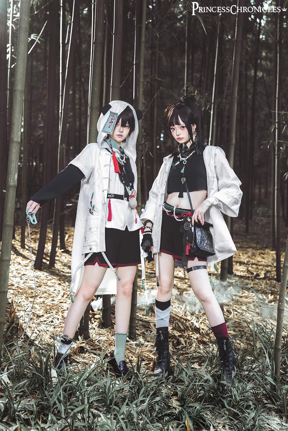 Princess Chronicles - Bamboo Panda - Han Lolita Shirt Full Set Chinese Style Unisex Set