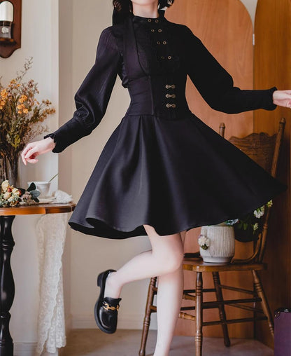 Forest Wardrobe - Vintage Lolita Fishbone Halter SK, Autumn Jacket