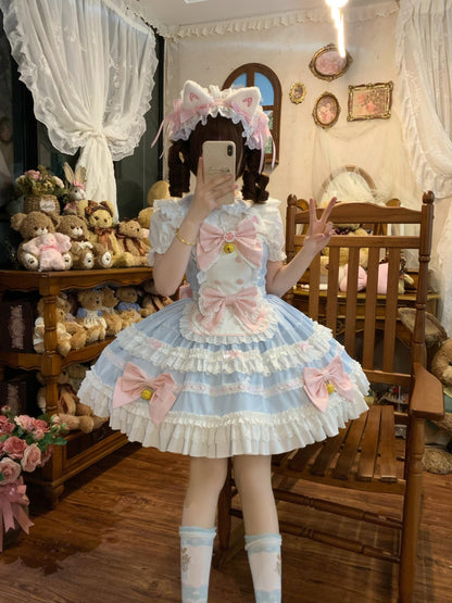 Sugar Girl - MeowRin SweetMaid - Sweet Lolita JSK, Adjustable Straps