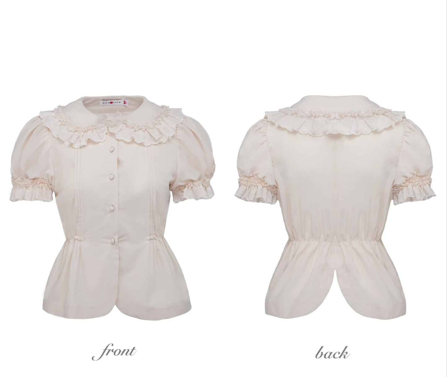 Nololita - Nightingale - Old School Lolita Shirt with Detachable Sleeves