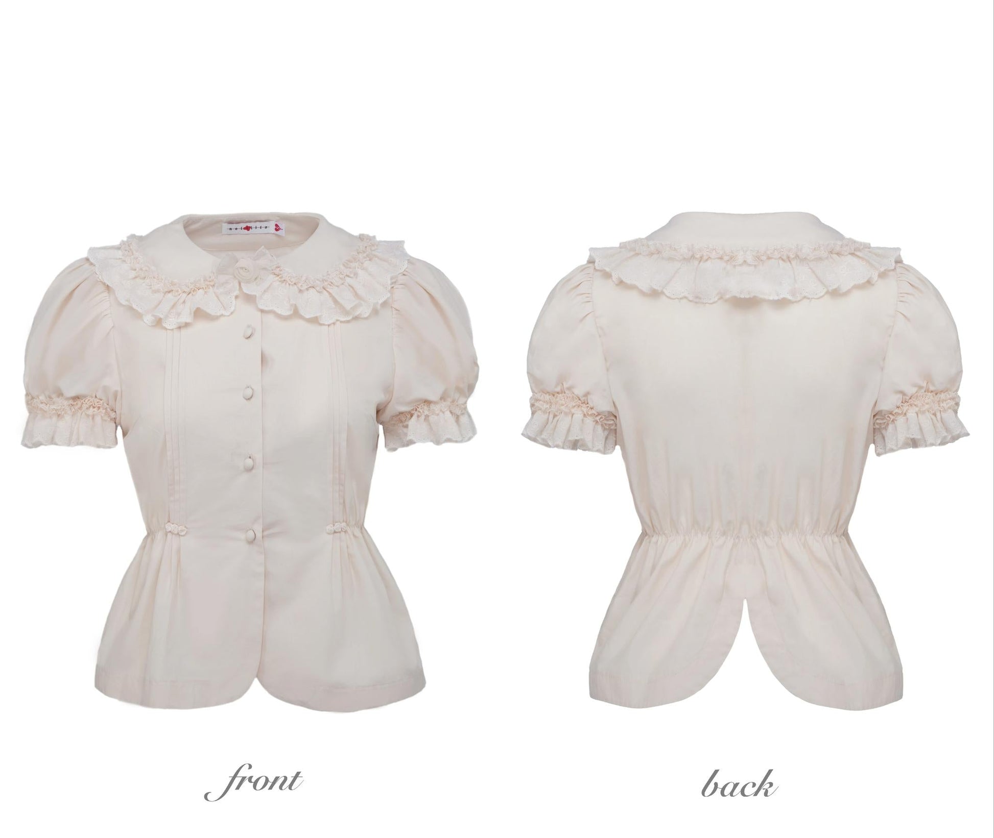 Nololita - Nightingale - Old School Lolita Shirt with Detachable Sleeves