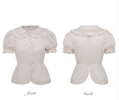 Nololita - Nightingale - Old School Lolita Shirt with Detachable Sleeves