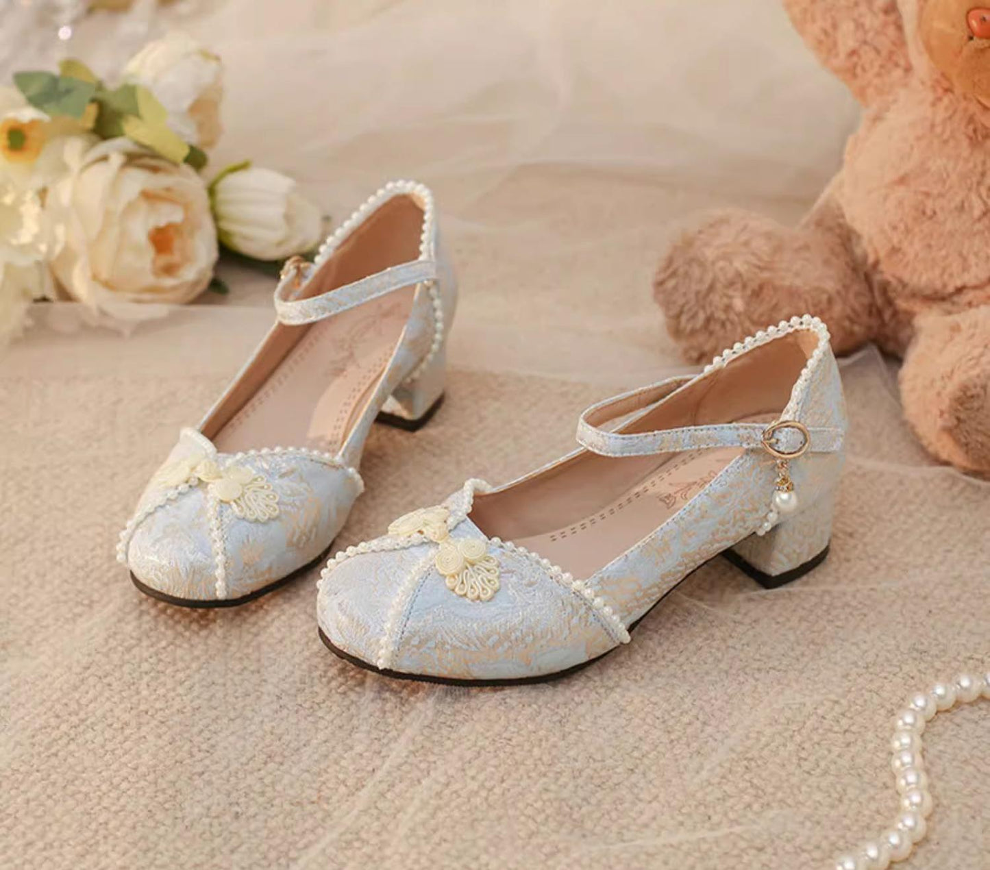 Yana - Huaiyu Yana - Chinese Style Han Lolita Shoes Lolita Chunky Heel Shoes