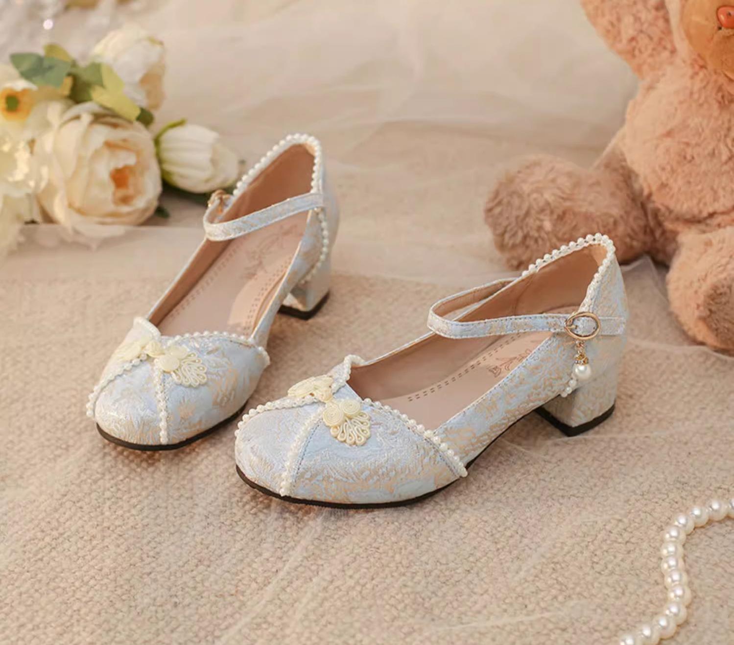 Yana - Huaiyu Yana - Chinese Style Han Lolita Shoes Lolita Chunky Heel Shoes