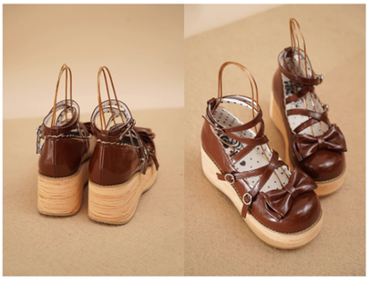 MODO - Sweet Lolita Round-Toe Platform Shoes