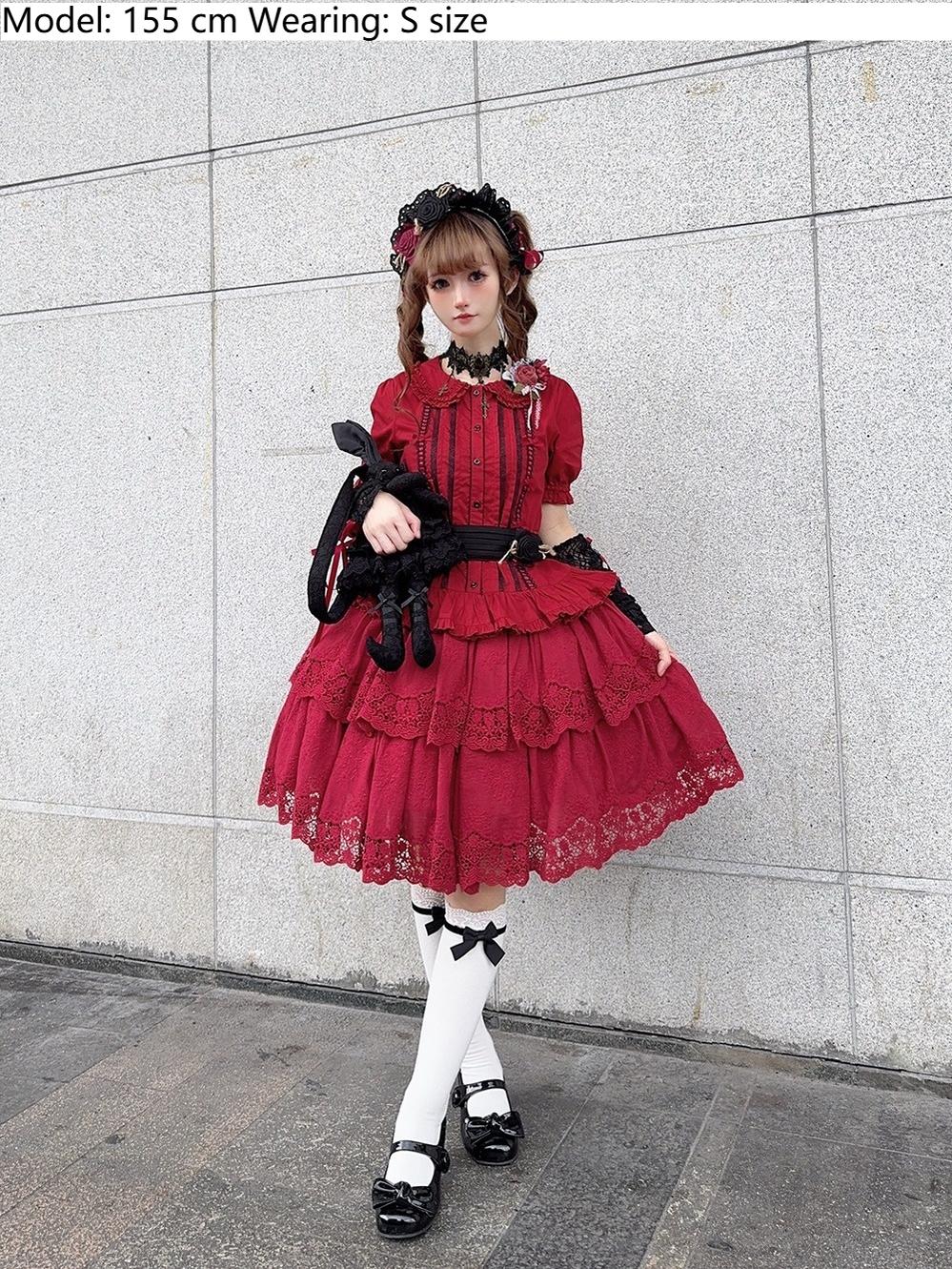 Miss Point - Forest Waltz - Classic Lolita Tiered Skirt Multi-layer Embroidered SK