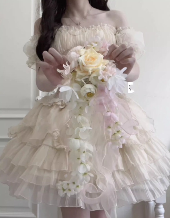 Original Design - Heart Flutter Love - Sweet Lolita Accessoriy Set and Inner Wear Multicolors