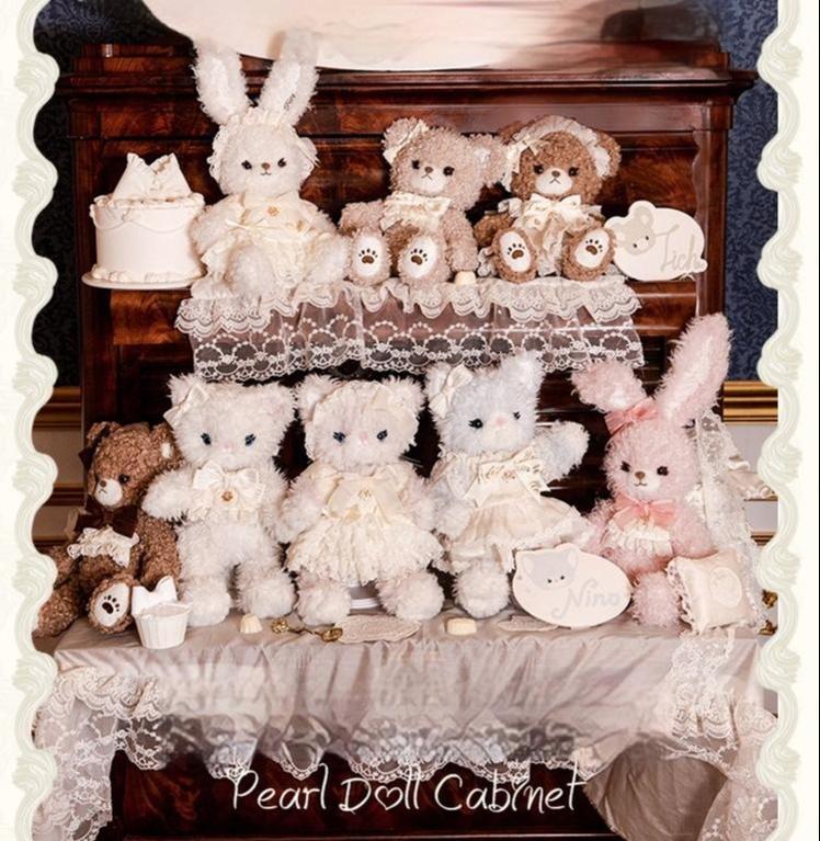 Mademoiselle Pearl - Pearl Doll Cabinet - Kawaii Lolita Plush Doll Bag with Outfit