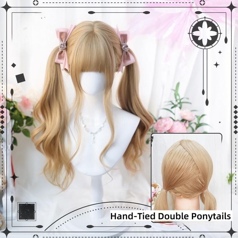 Dalao Home - Sweet Lolita Wig Double Ponytails Long Wavy Wig