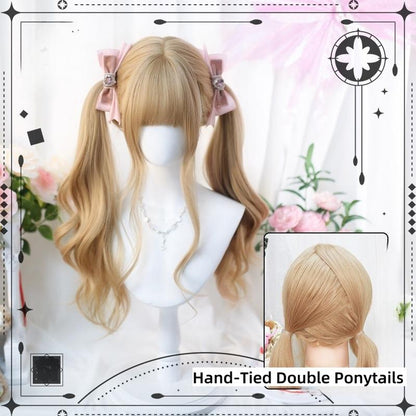 Dalao Home - Sweet Lolita Wig Double Ponytails Long Wavy Wig