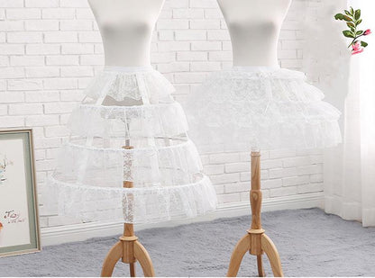 Manyiluo - Adjustable Hollowed-out Cool Lolita Petticoat