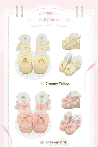 Aimee - Warm - Winter Sweet Lolita Snow Boots Thick Sole Fleece Shoes