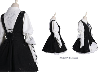 Wuyuzhe - Dragoon Knight 1.0 Version - Western Fantansy Style Suit Embroidery Dress Set Double-Sided Vest