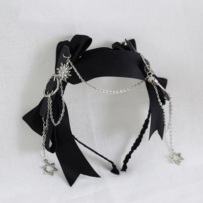 Xiaogui - Dark-themed Gothic Lolita Heart Hair Clips