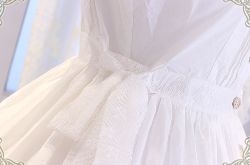 Chess Story - Rosebud Manor Version 2.0 - Vintage Country Lolita Embroidered JSK Smocked Dress