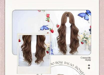 Dalao Home - Shan Li - Daily Lolita Wigs Honey Brown Long Curly Hair