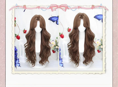 Dalao Home - Shan Li - Daily Lolita Wigs Honey Brown Long Curly Hair