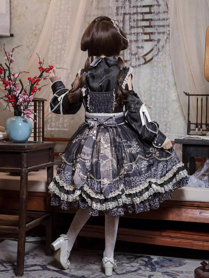 OCELOT - Yue Long Shi Yun - Daily Han Lolita Cake JSK