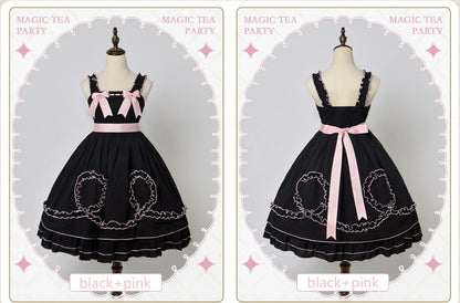 Magic Tea Party - Classic Lolita JSK Dress Solid Color Short Sleeve Dress