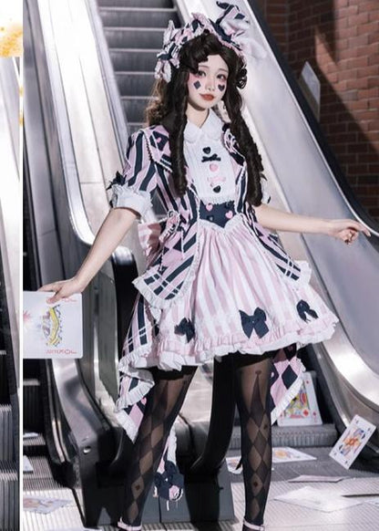 Sakurahime - Werid Theatre - Sweet Lolita Blackpink Stripe OP