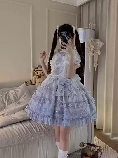 Mengfuzi - Little Milkfoo - Vintage Lolita Gradient Dress