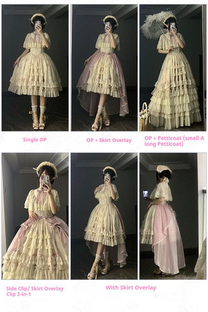 With PUJI - Nanke - Edwardian Collar Classic Lolita OP Dress Outfit
