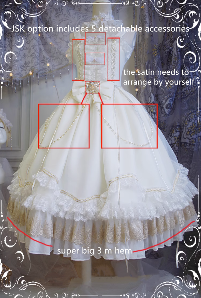 Fairy Tales - Fate Quartet Bridal Lolita Gothic JSK Dress