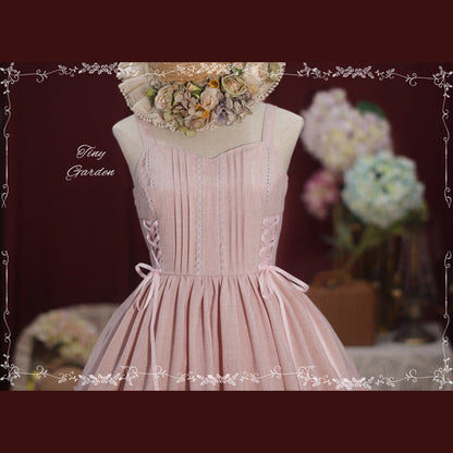 Tiny Garden - Garden Dance 2.0 - Elegant Lolita JSK Dress, Side Lace-Up