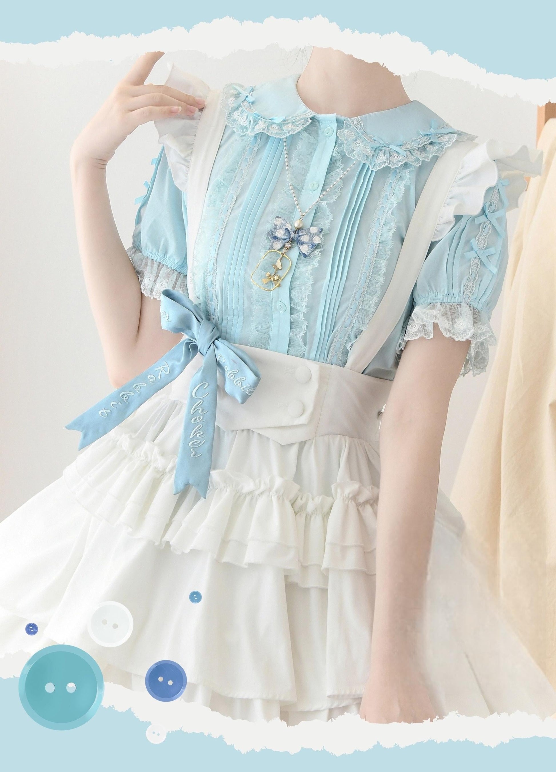 DMFS Lolita - Lanxin Shirt - Cotton Sweet Lolita Lace Blouse