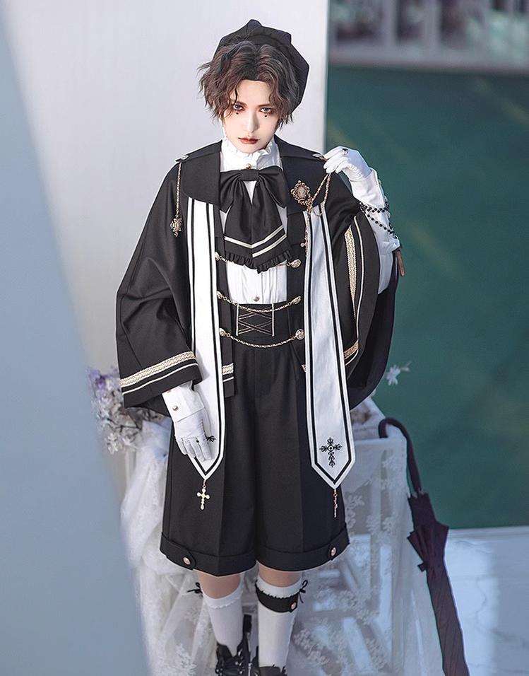 Forest Fluorescent Carps - Choir - Ouji Lolita Shorts Set Prince outfit