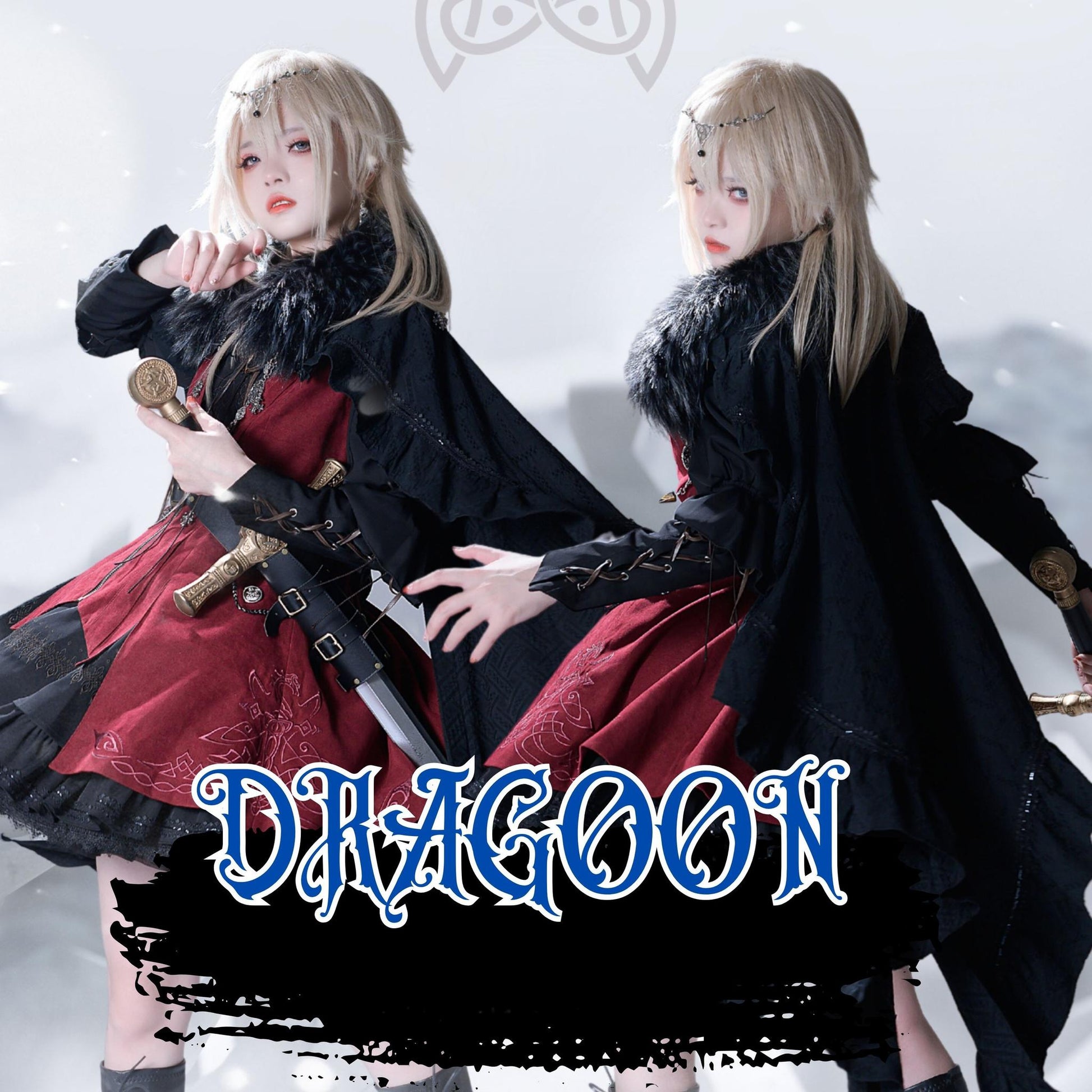 Wuyuzhe - Dragoon Knight 1.0 Version - Western Fantansy Style Suit Embroidery Dress Set Double-Sided Vest