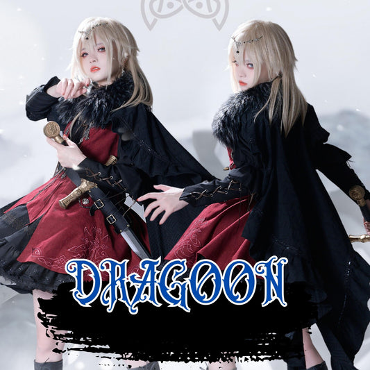 Wuyuzhe - Dragoon Knight 1.0 Version - Western Fantansy Style Suit Embroidery Dress Set Double-Sided Vest
