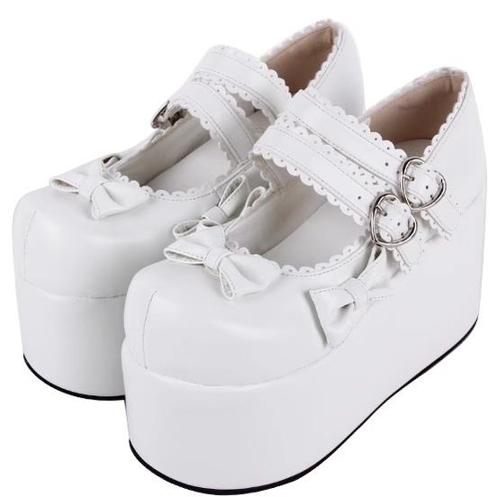 Angelic Imprint - Angelic Imprint - Punk Lolita Shoes High Platform Shoes with Bow