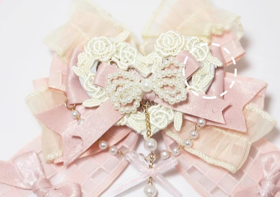 The Accessories' Story - Satin Ballet - Sweet Lolita Headdress Feather Bow