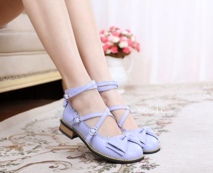 Sosic - Sweet Lolita Low Heel Shoes Multicolors