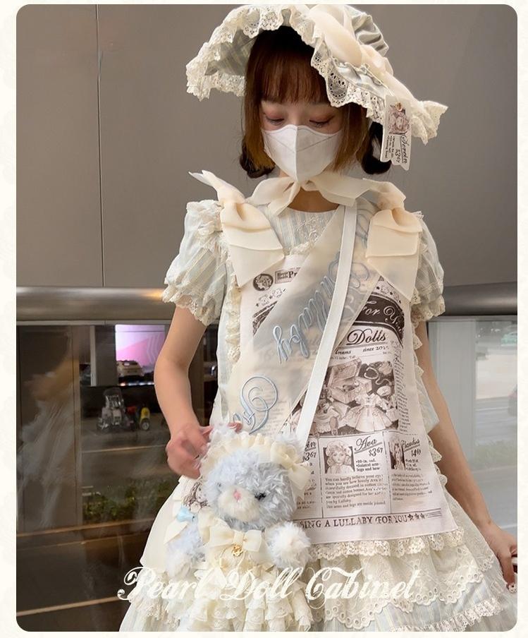 Mademoiselle Pearl - Pearl Doll Cabinet - Kawaii Lolita Plush Doll Bag with Outfit