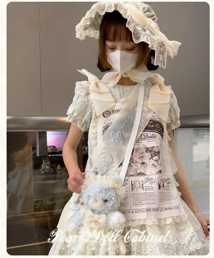 Mademoiselle Pearl - Pearl Doll Cabinet - Kawaii Lolita Plush Doll Bag with Outfit