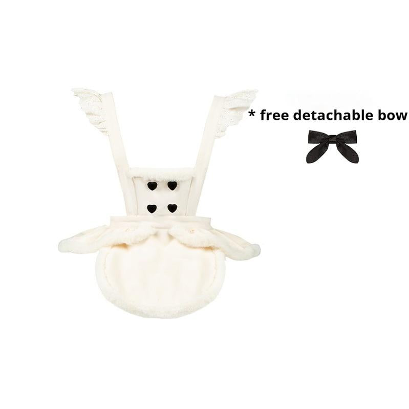 With PUJI - Rabbit&Alice - Sweet Twin Lolita OP Dress Doll Apron Dress Set