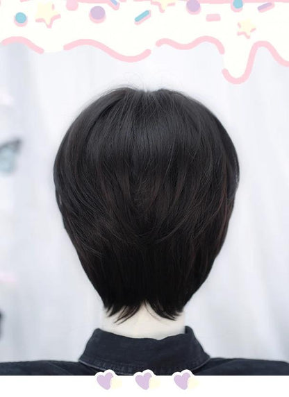 Dalao Home - Ouji Lolita Short Wig with Natural Color and Layered Cuts