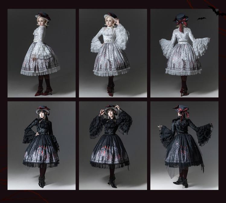 TALEBRINGER - The Sanguivorous Clan 2.0 - Gothic Lolita Coat, Blouse & SK