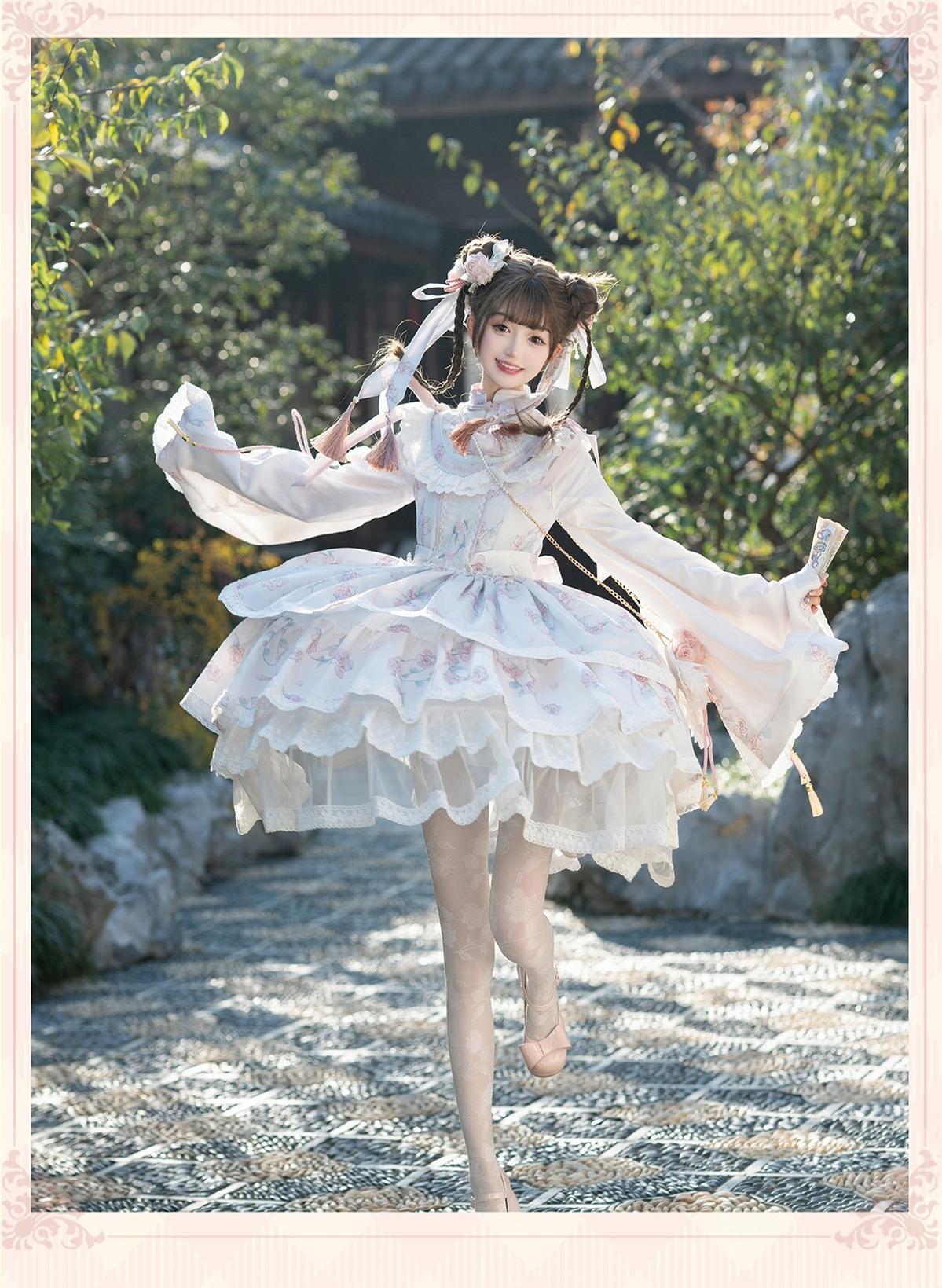 Bramble Rose - Exquisite Luo Shen - Qi Lolita OP Dress Chinese Style Lolita JSK
