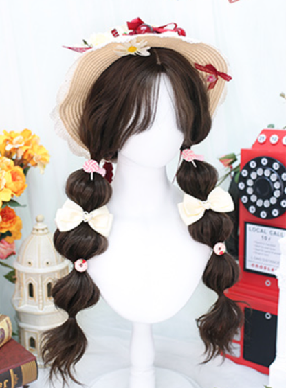 Dalao Home - Waffle - Lolita Splayed Bangs Curly Wig